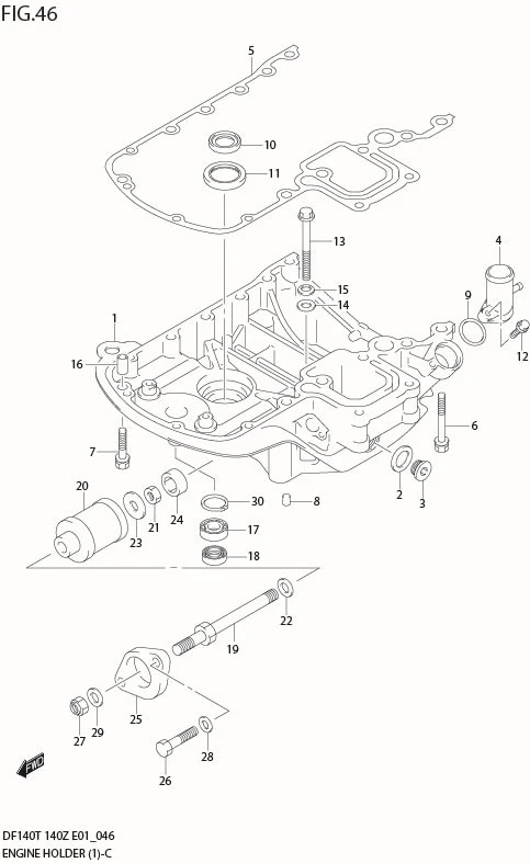 FIG 46  ENGINE HOLDER