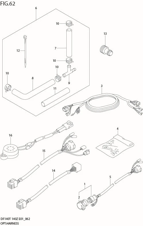 FIG 62  OPT:HARNESS