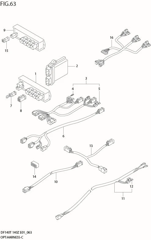 FIG 63  OPT:HARNESS (MODEL:08%)