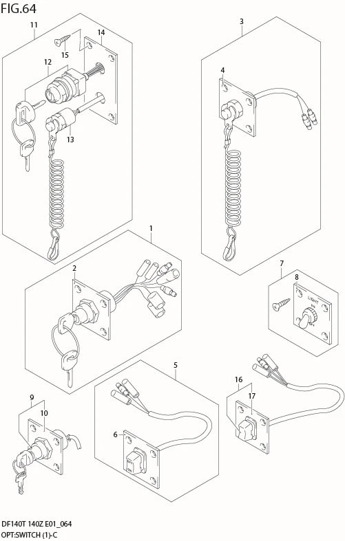 FIG 64  OPT:SWITCH (DF140T MODEL:02%04)