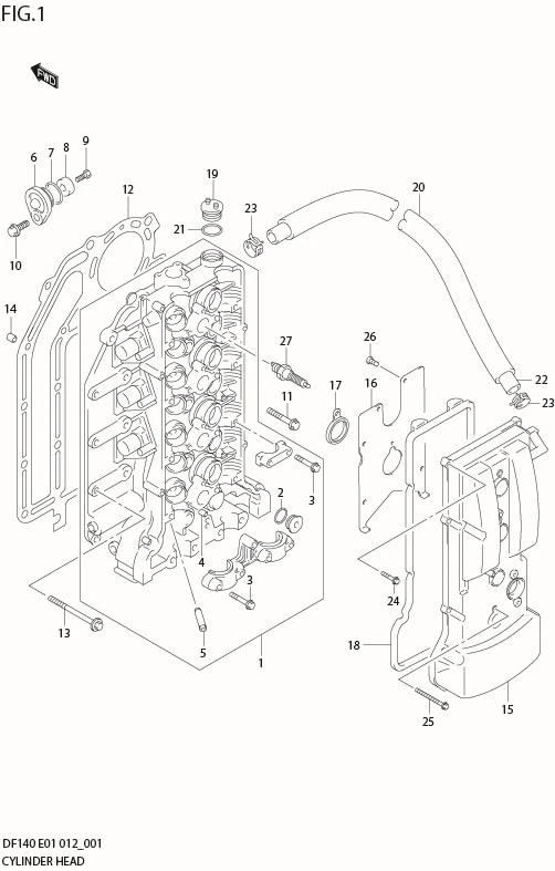 FIG 1   CYLINDER HEAD