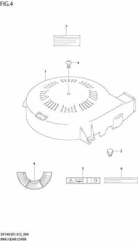 FIG 4   RING GEAR COVER (DF140T E40)