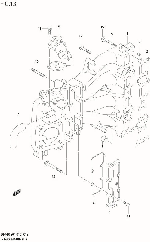 FIG 13  INTAKE MANIFOLD
