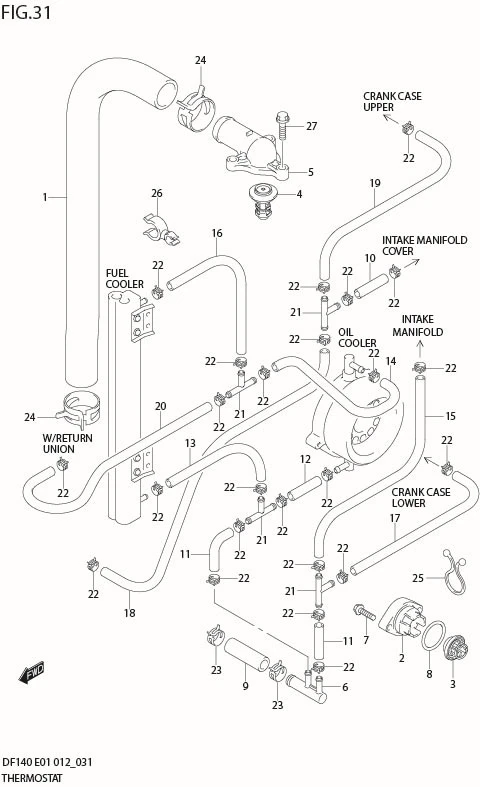 FIG 31  THERMOSTAT (DF140T E1)