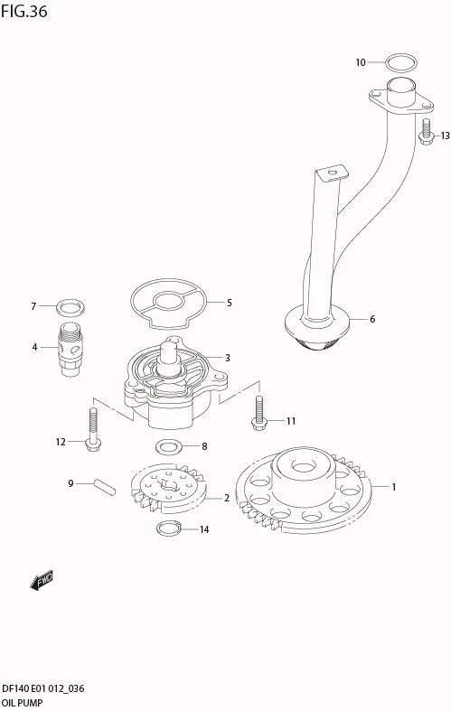 FIG 36  OIL PUMP