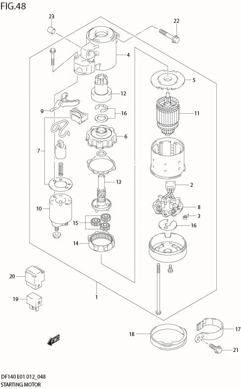 FIG 48  STARTING MOTOR