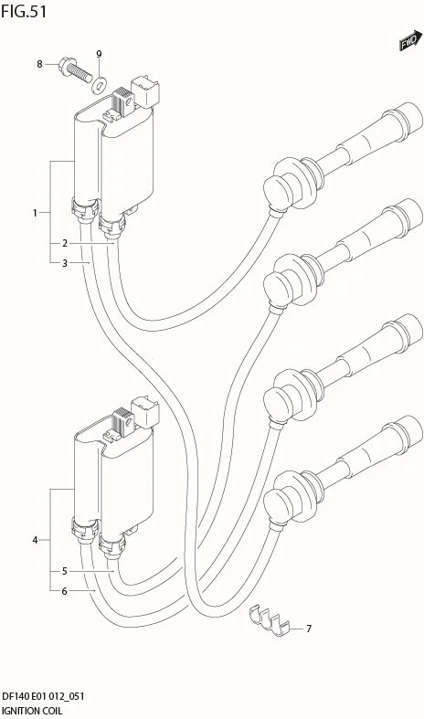 FIG 51  IGNITION COIL