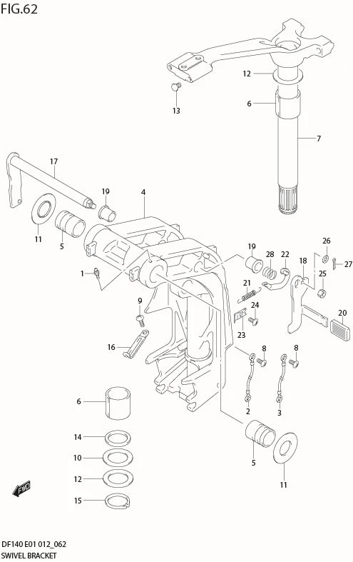 FIG 62  SWIVEL BRACKET