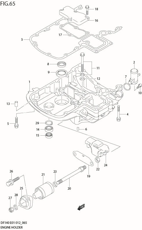 FIG 65  ENGINE HOLDER