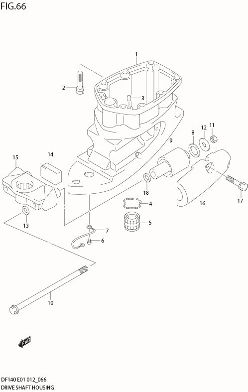 FIG 66  DRIVE SHAFT HOUSING