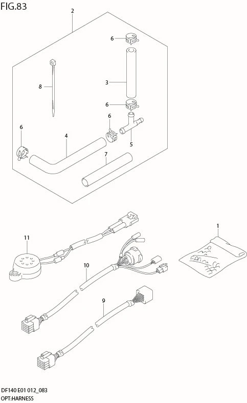 FIG 83  OPT:HARNESS (DF140Z E40)