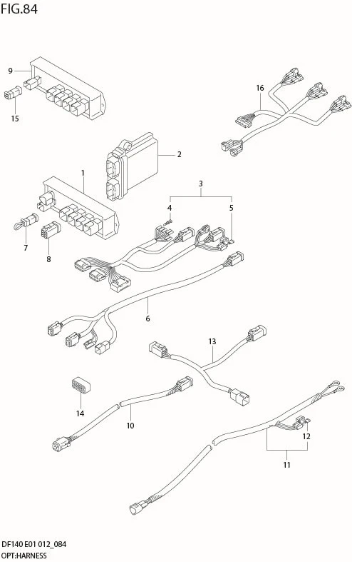 FIG 84  OPT:HARNESS