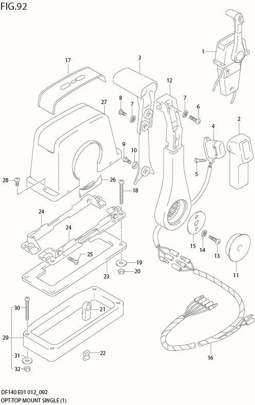 FIG 92  OPT:TOP MOUNT SINGLE (1)