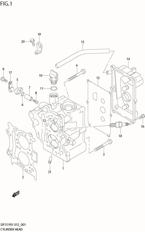 FIG 1   CYLINDER HEAD