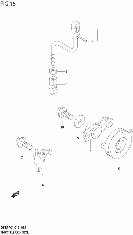 FIG 15  THROTTLE CONTROL (DF15 P01)