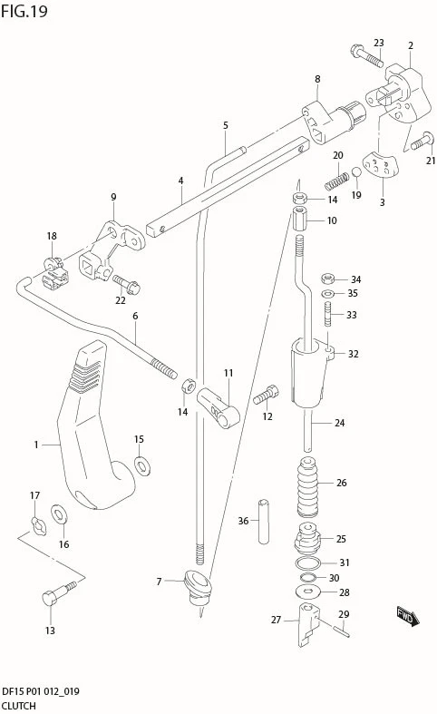 FIG 19  CLUTCH (DF15 P01)
