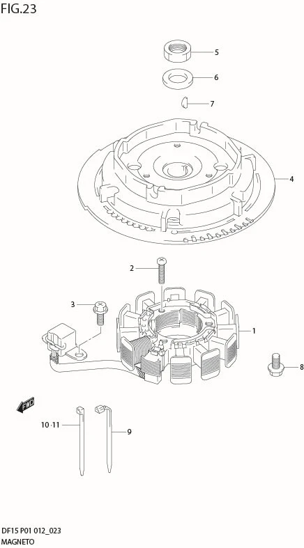 FIG 23  MAGNETO (DF15 P01)