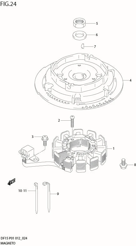 FIG 24  MAGNETO (DF15R P01)