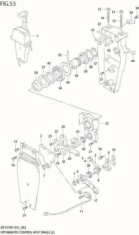 FIG 53  OPT:REMOTE CONTROL ASSY SINGLE (2)