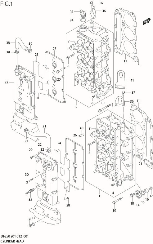 FIG 1   CYLINDER HEAD
