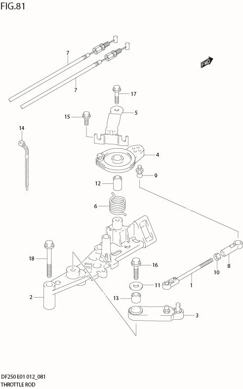 FIG 81  THROTTLE ROD