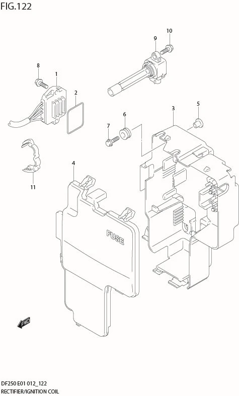 FIG 122 RECTIFIER / IGNITION COIL