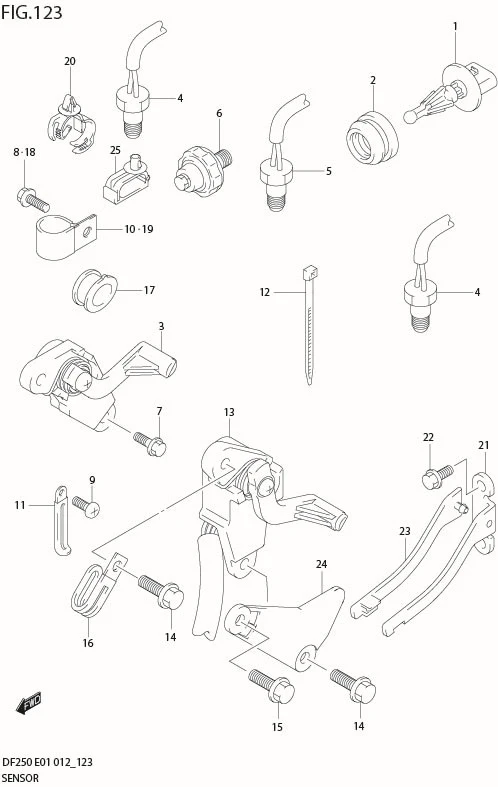 FIG 123 SENSOR (DF200T E1)