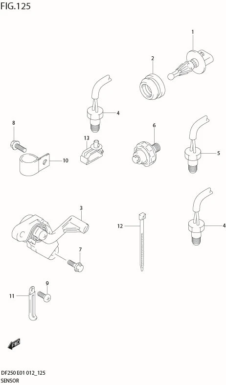 FIG 125 SENSOR (DF200Z E1)