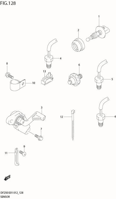 FIG 128 SENSOR (DF225T E40)