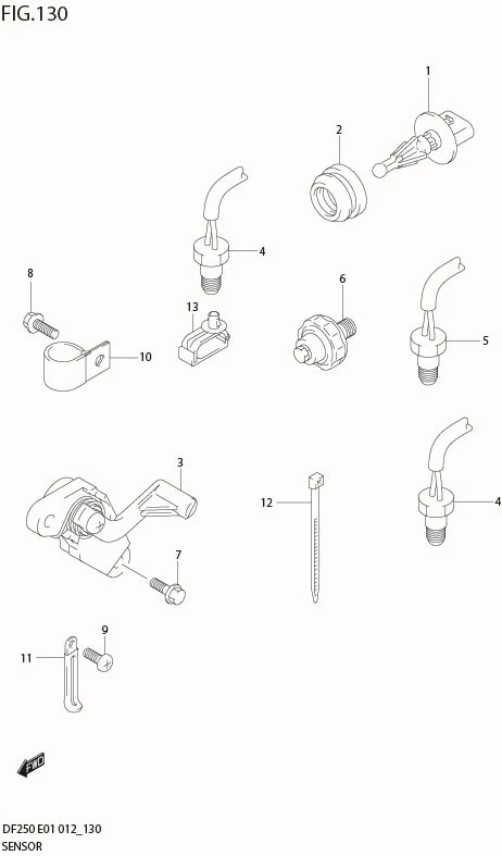 FIG 130 SENSOR (DF225Z E40)