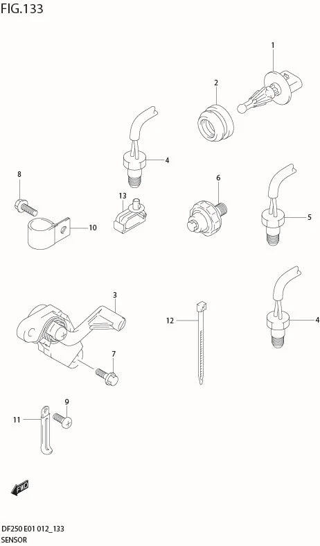 FIG 133 SENSOR (DF250Z E1)
