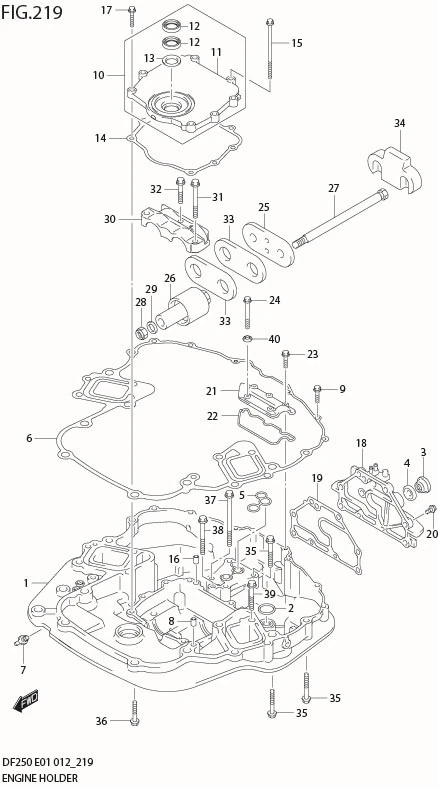 FIG 219 ENGINE HOLDER (DF225T E1)