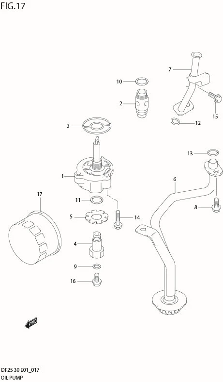 FIG 17  OIL PUMP
