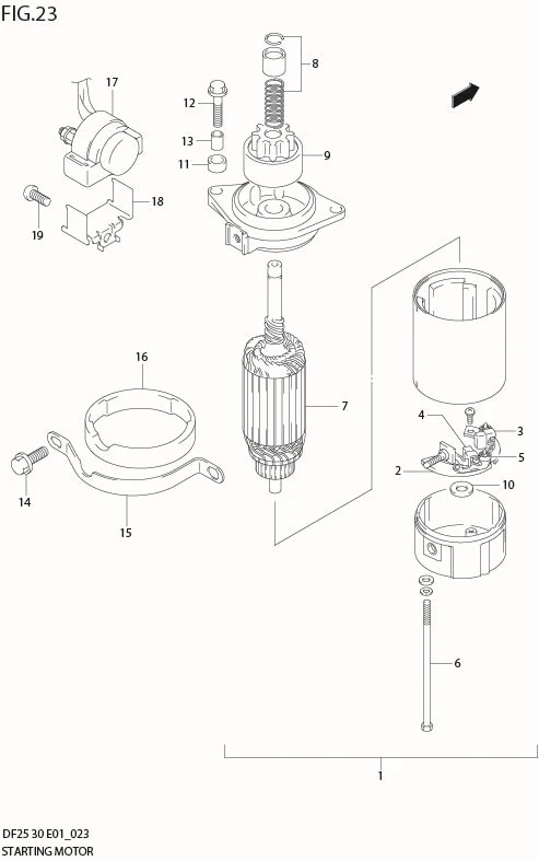 FIG 23  STARTING MOTOR
