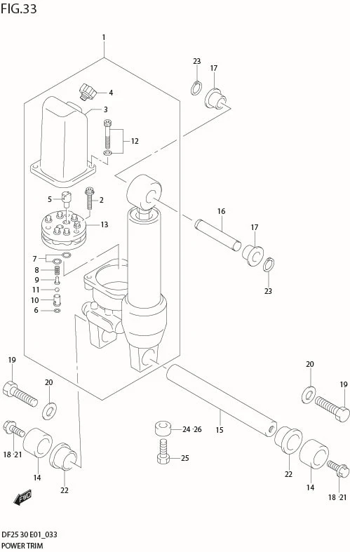FIG 33  POWER TRIM (TYPE:T)