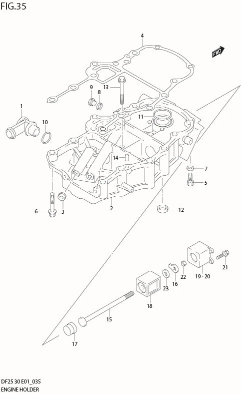 FIG 35  ENGINE HOLDER