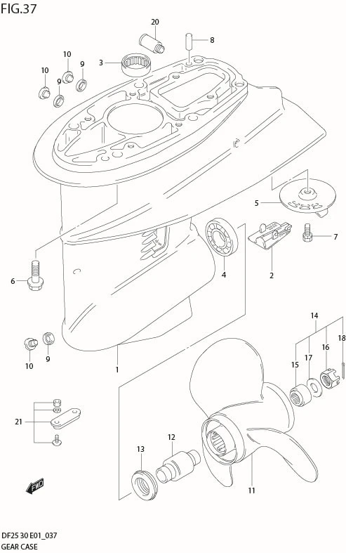 FIG 37  GEAR CASE
