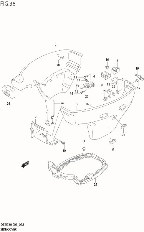 FIG 38  SIDE COVER