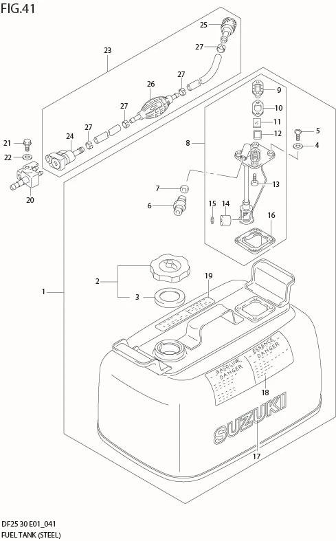 FIG 41  FUEL TANK (STEEL 24L)