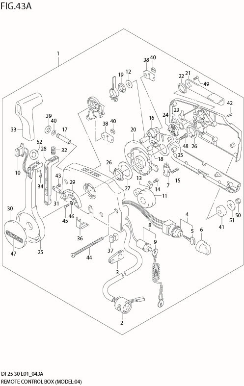 FIG 43A REMOTE CONTROL BOX (MODEL:04)