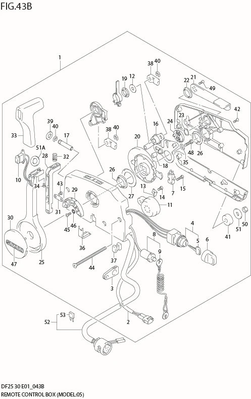 FIG 43B REMOTE CONTROL BOX (MODEL:05%07)