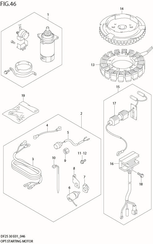 FIG 46  OPT:STARTING MOTOR