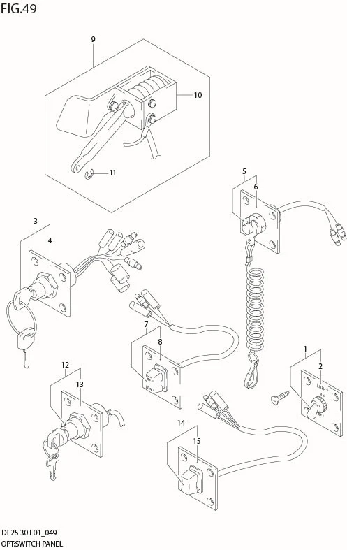 FIG 49  OPT:SWITCH PANEL
