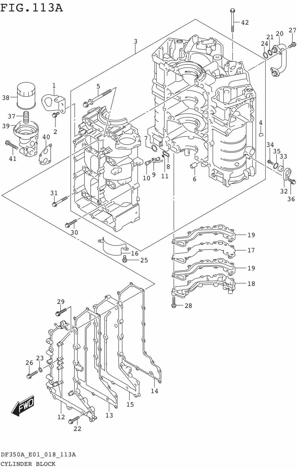 FIG.113A CYLINDER BLOCK