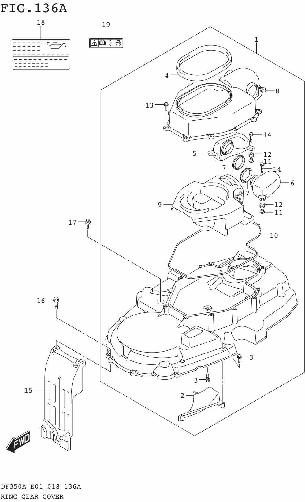 FIG.136A RING GEAR COVER