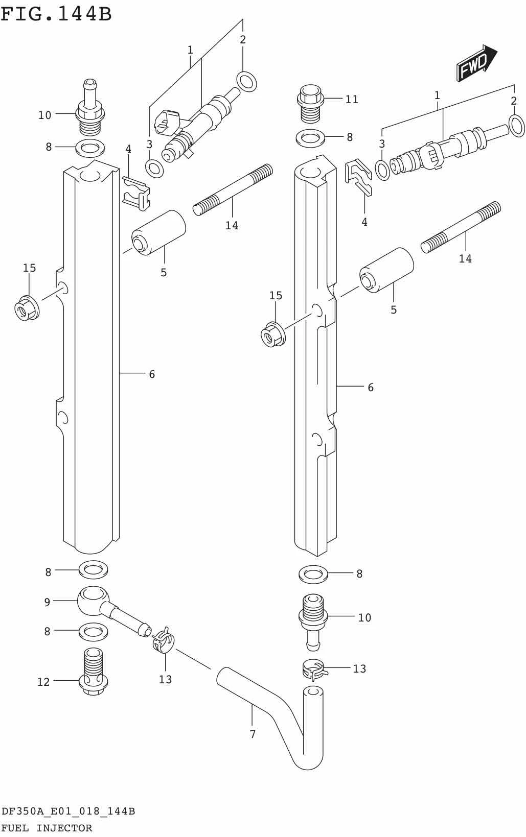 FIG.144B FUEL INJECTOR (E40)