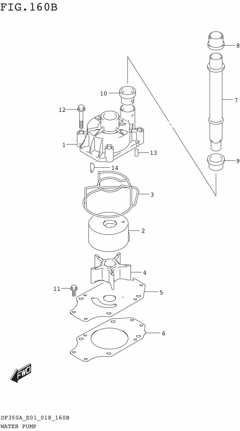 FIG.160B WATER PUMP (E40)