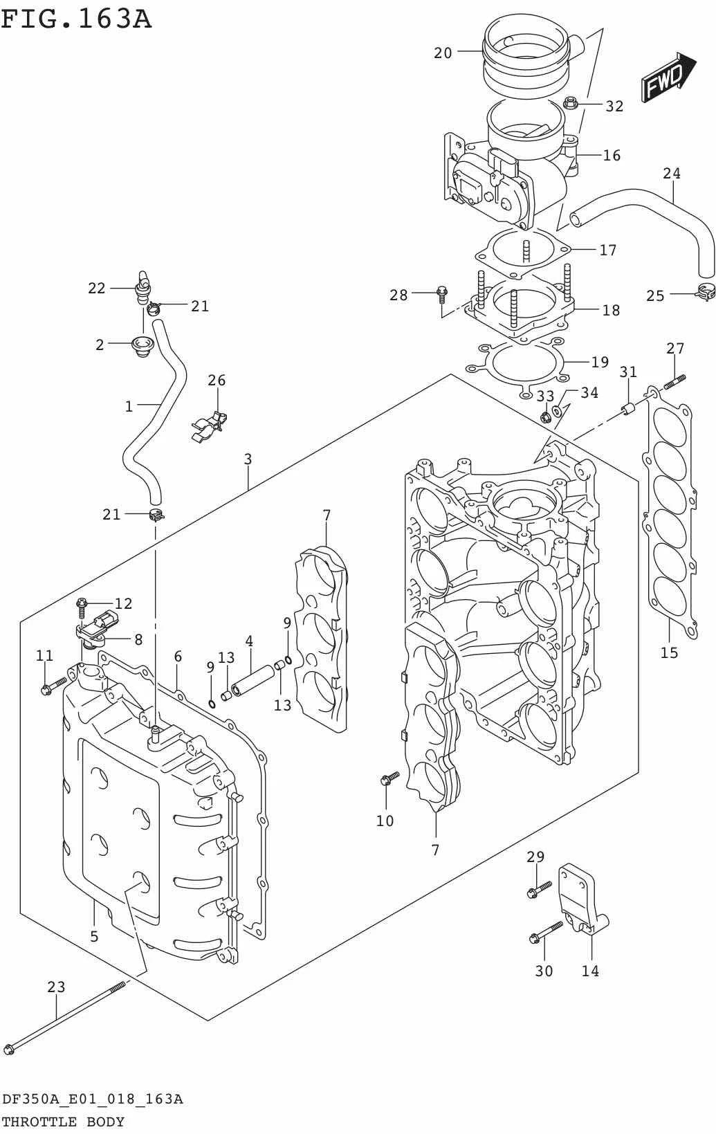 FIG.163A THROTTLE BODY