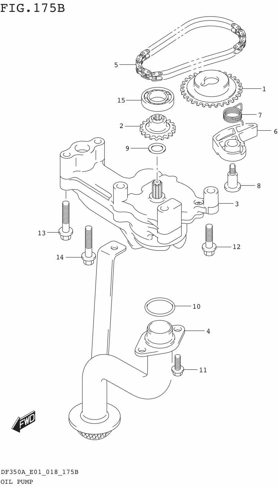 FIG.175B OIL PUMP (DF325A)