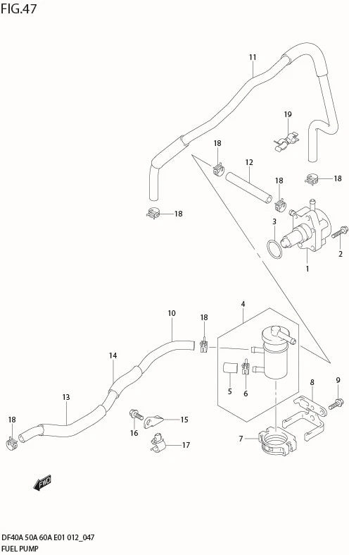 FIG 47  FUEL PUMP (DF60AQH E1)